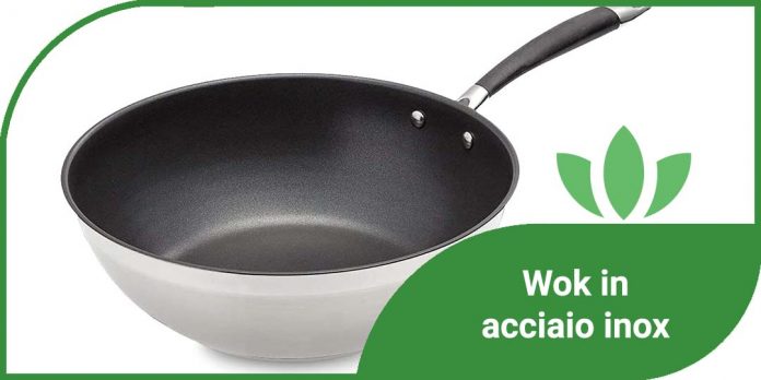 wok acciaio inox